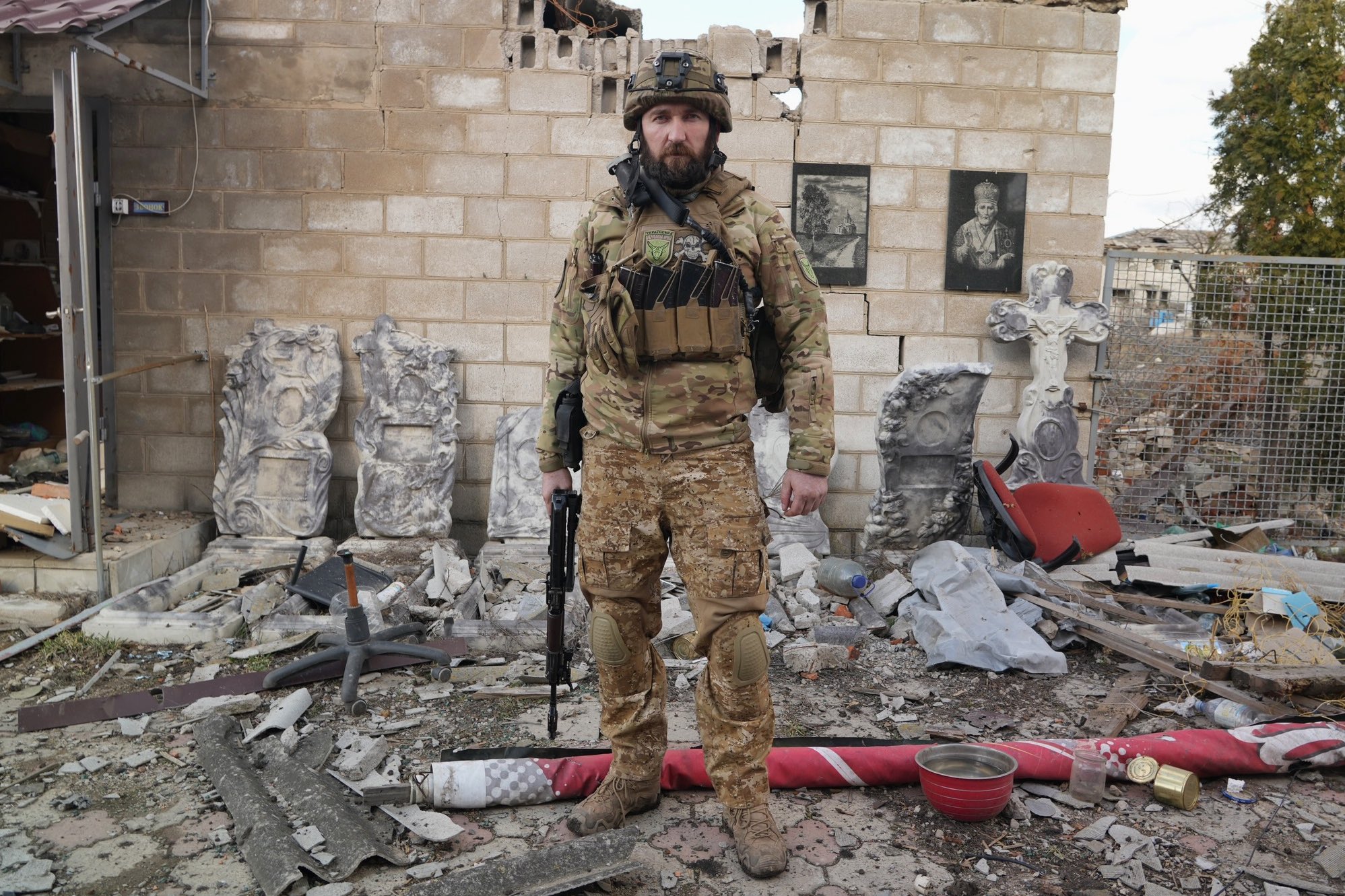 scatto di guerra in Donbass