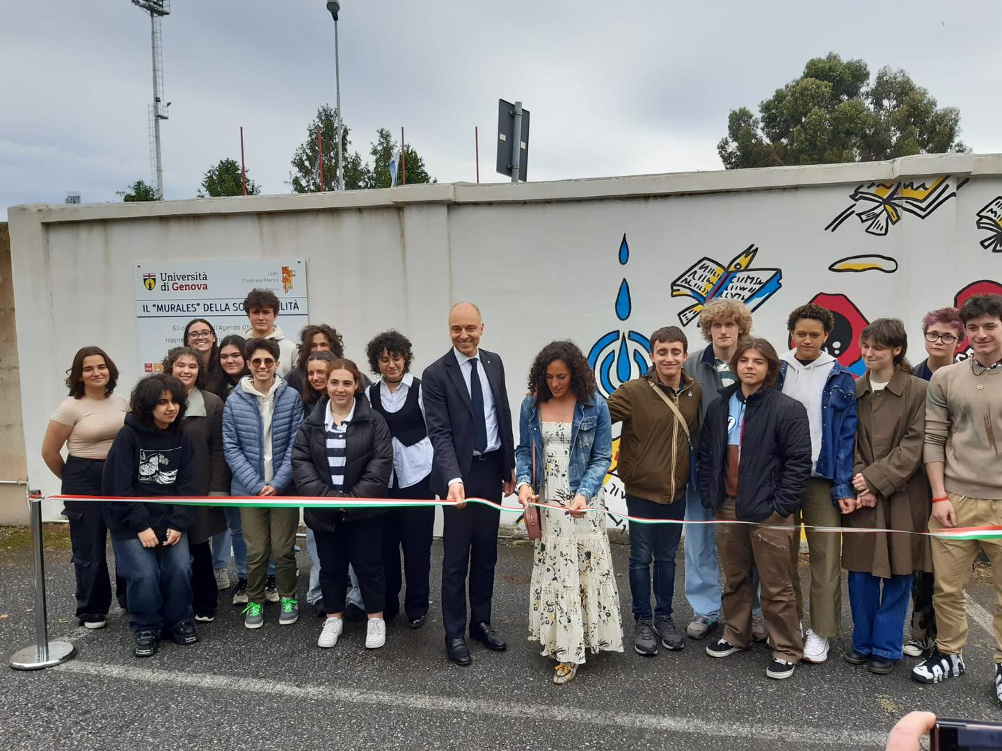inaugurazione murales della sostenibilità campus Savona