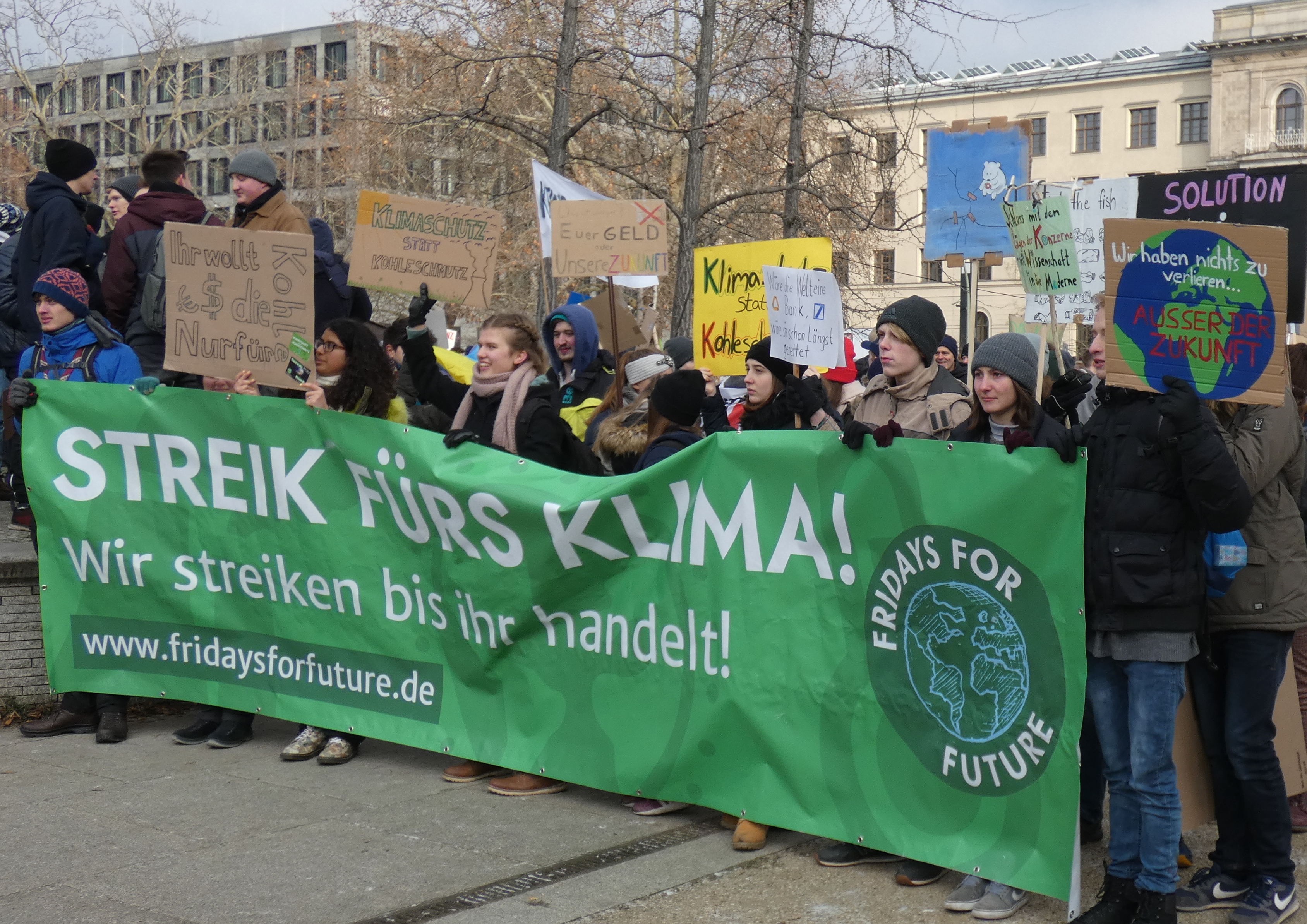 Climate change protest in Berlin